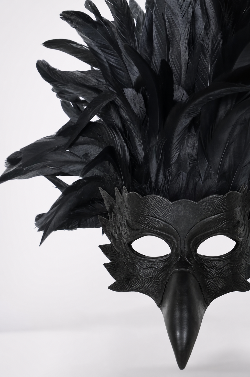 Eagle Mask with Feathers for Masquerade and Photoshoot