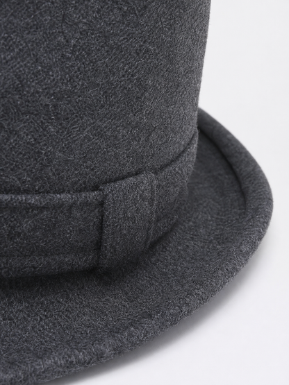 Carnival fedora hat with decorative ribbon