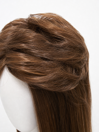 Long Brown Curly Costume Wig