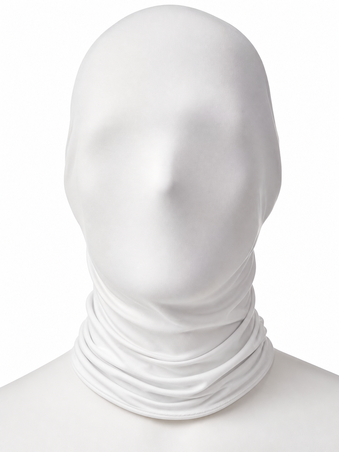White carnival hood mask, 2-pack
