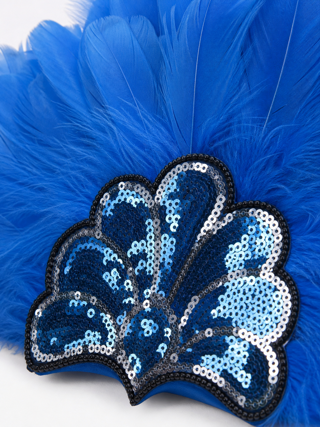 Carnival Headpiece with Blue Feathers
