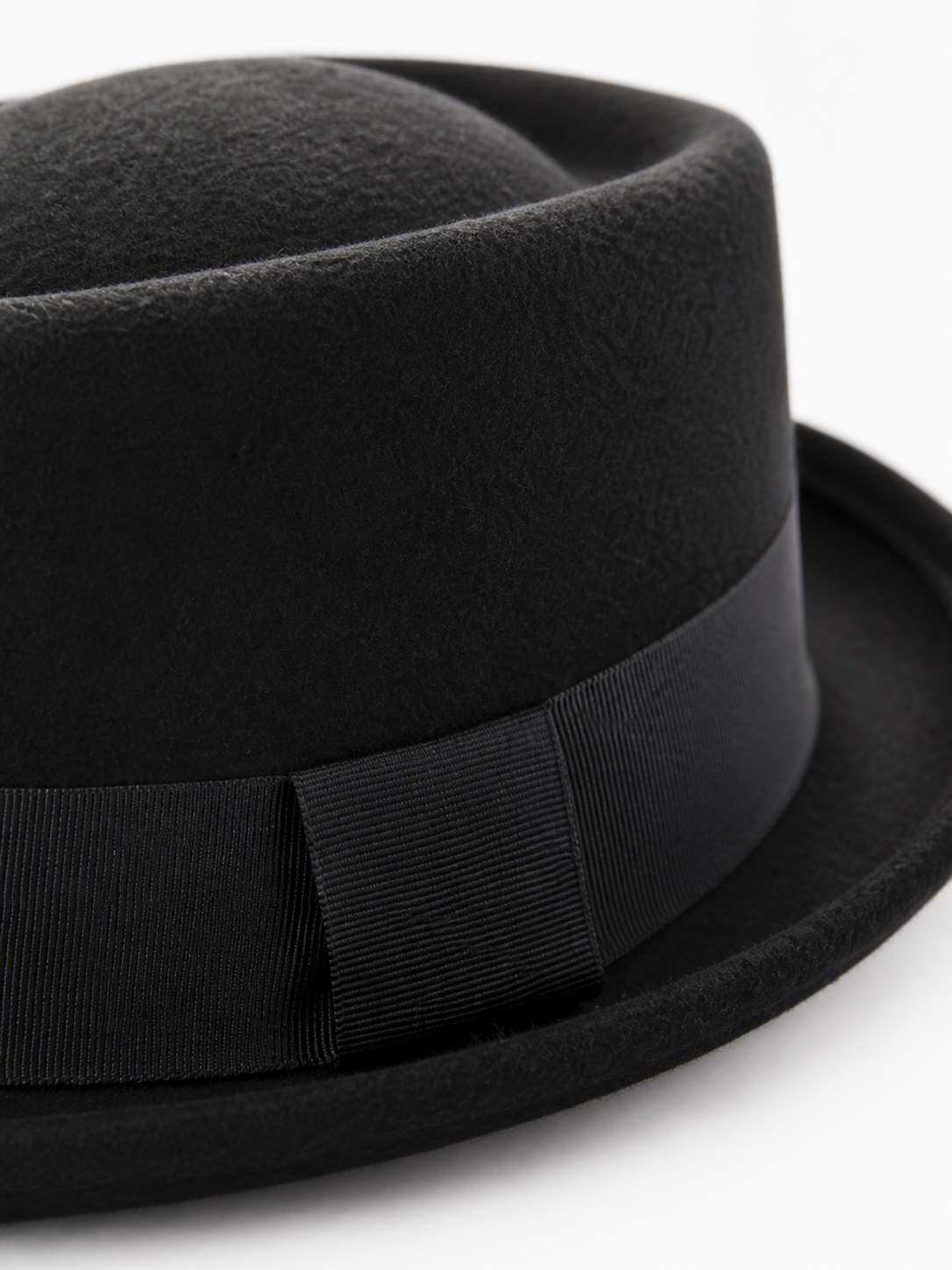 Black Carnival Fedora Hat with Ribbon