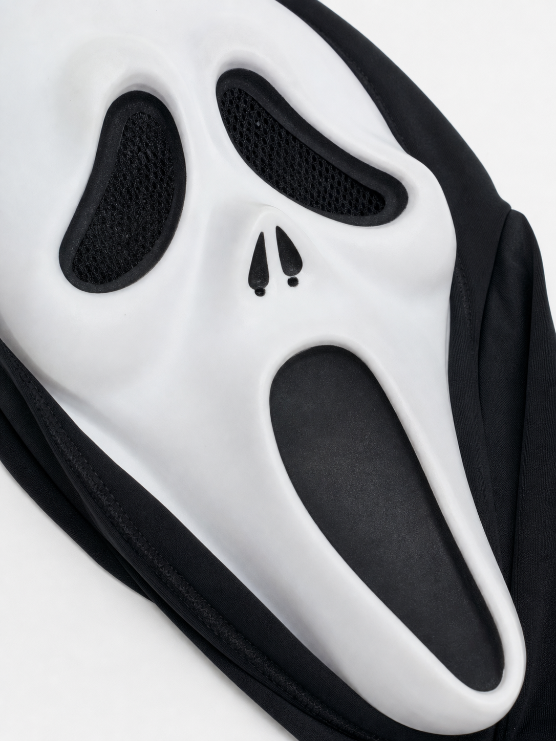 Halloween Masquerade Mask with Black Mesh detail view 2