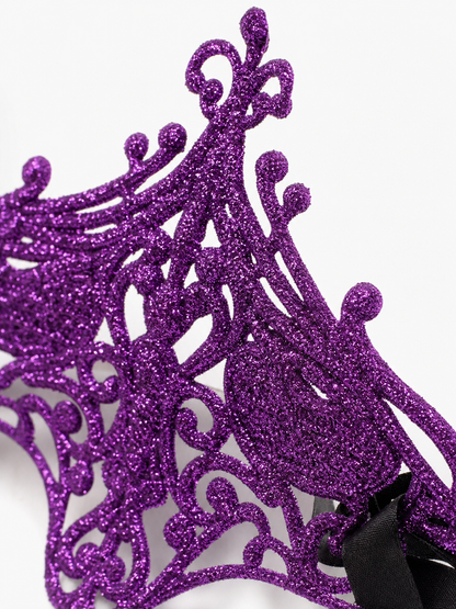 Purple glitter carnival tiara