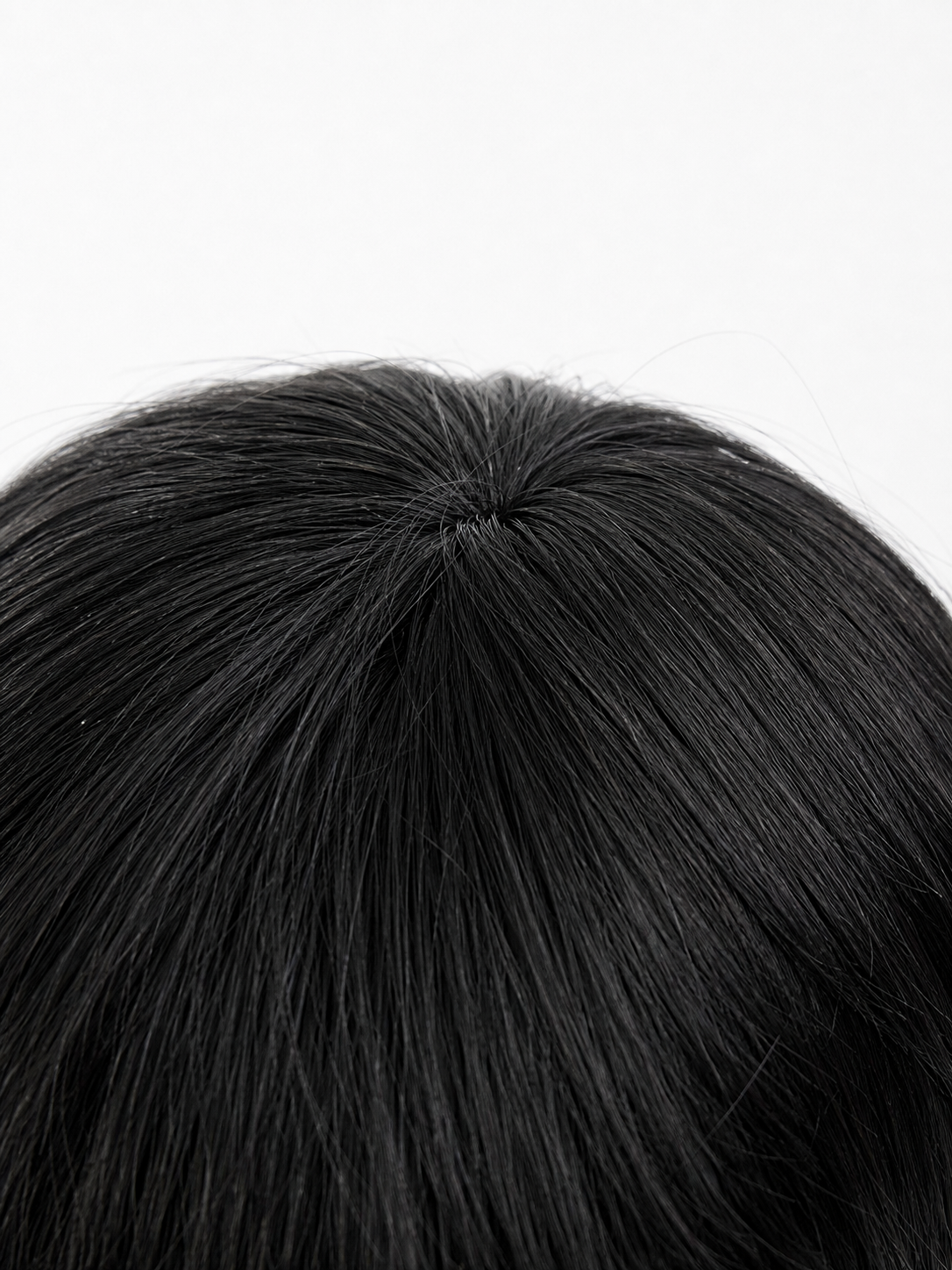 Short Black Carnival Wig with Straight Bangs