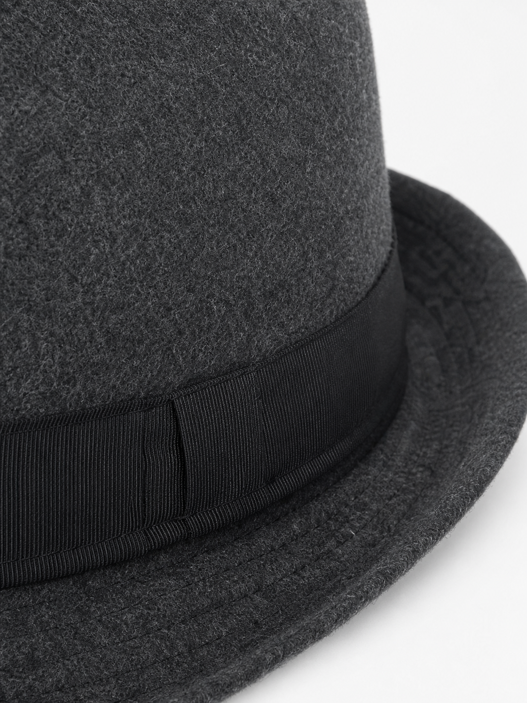 Costume fedora hat with black ribbon