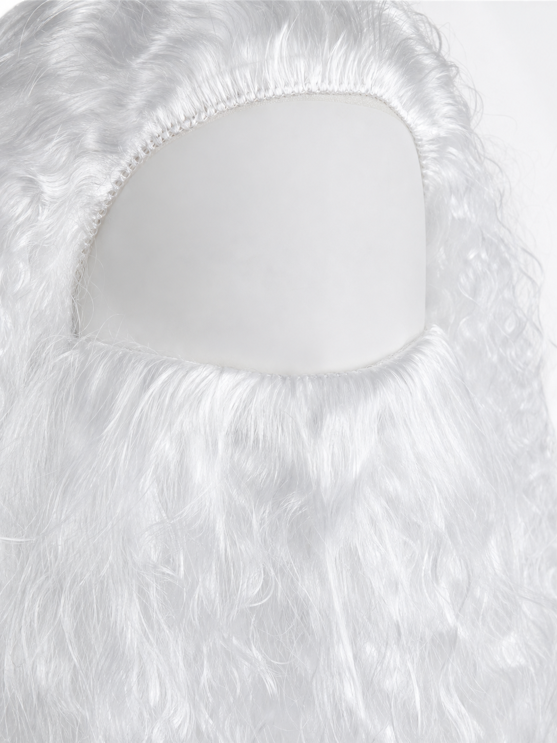 White Santa Claus Wig and Beard Holiday Set