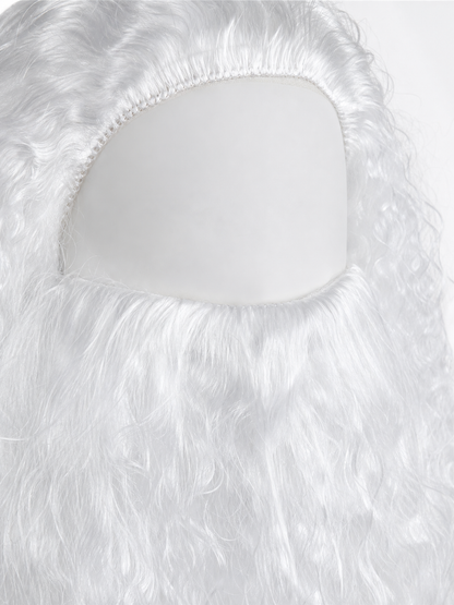 White Santa Claus Wig and Beard Holiday Set