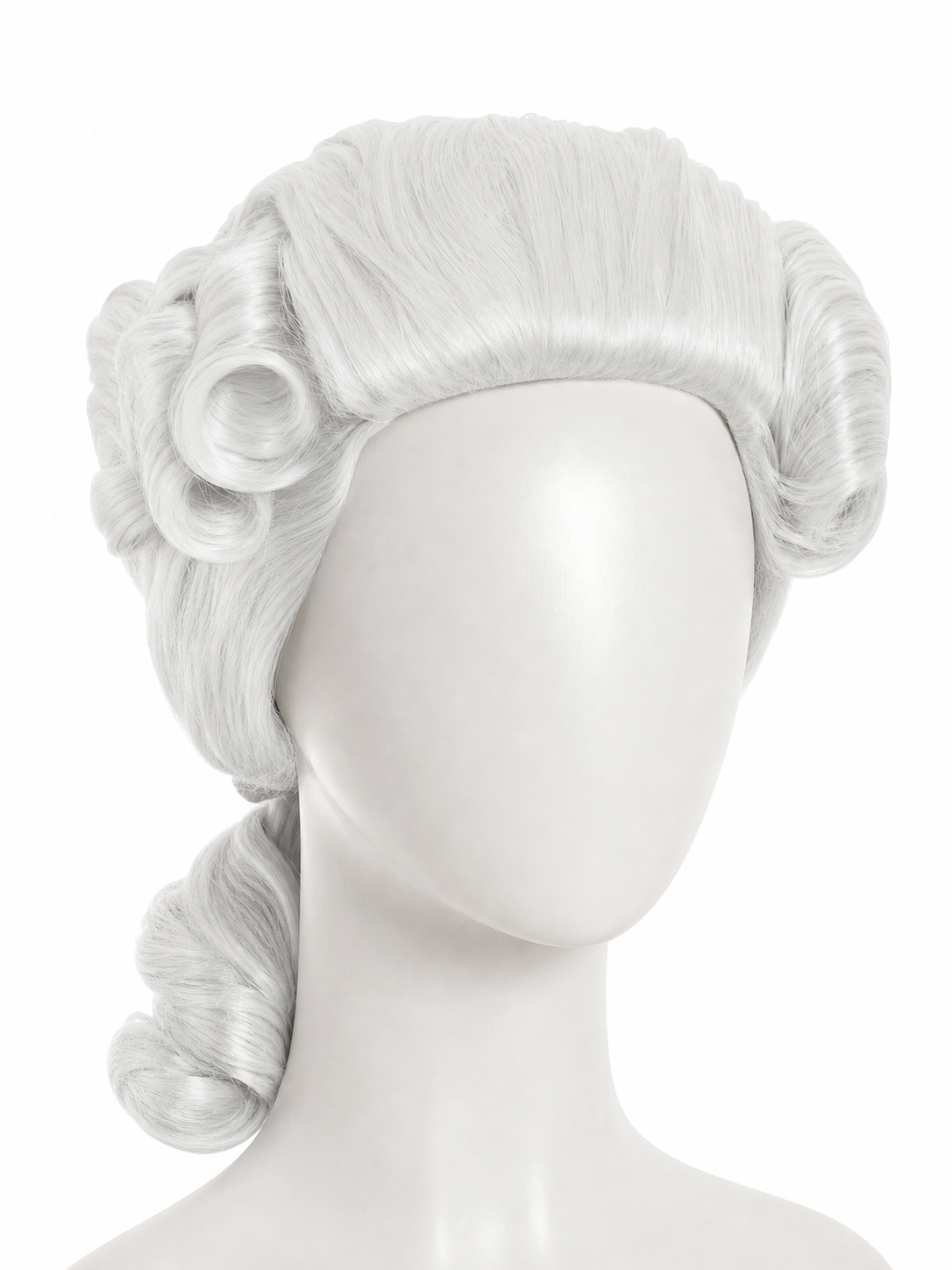 White Colonial-Style Costume Wig