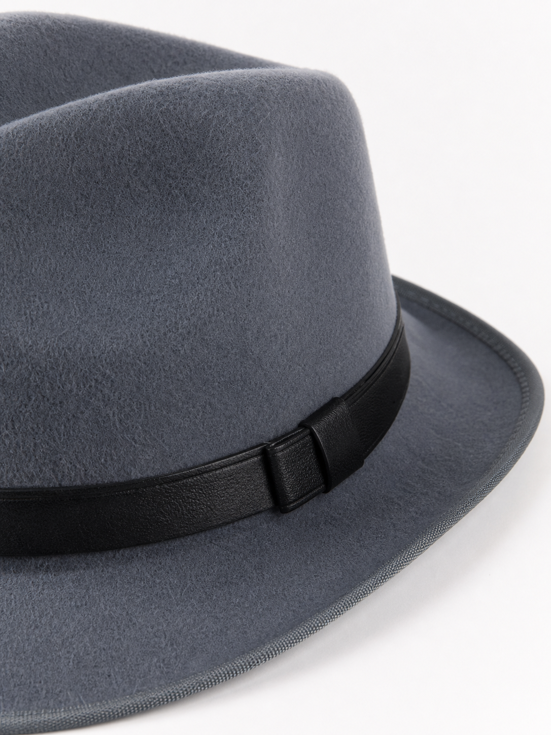 Carnival fedora hat with a short brim and ribbon