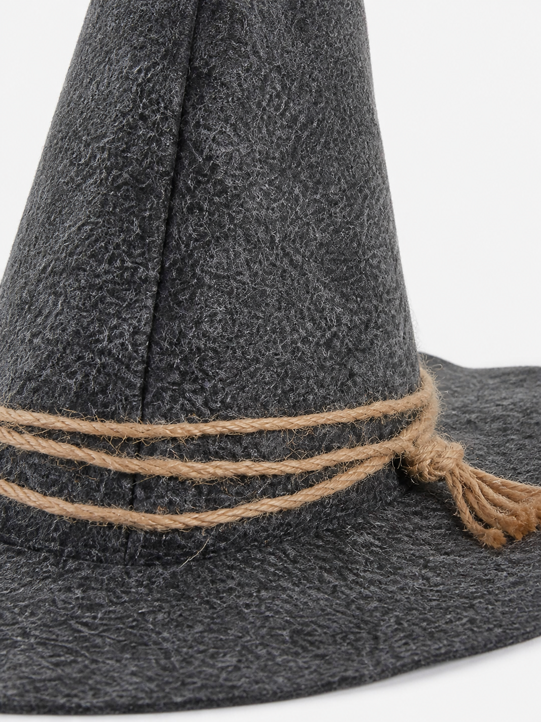 Witch Carnival Hat with Rope Decoration