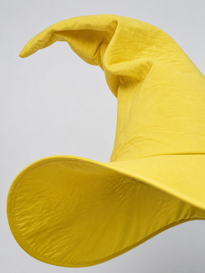 Yellow Witch Costume Hat for Halloween