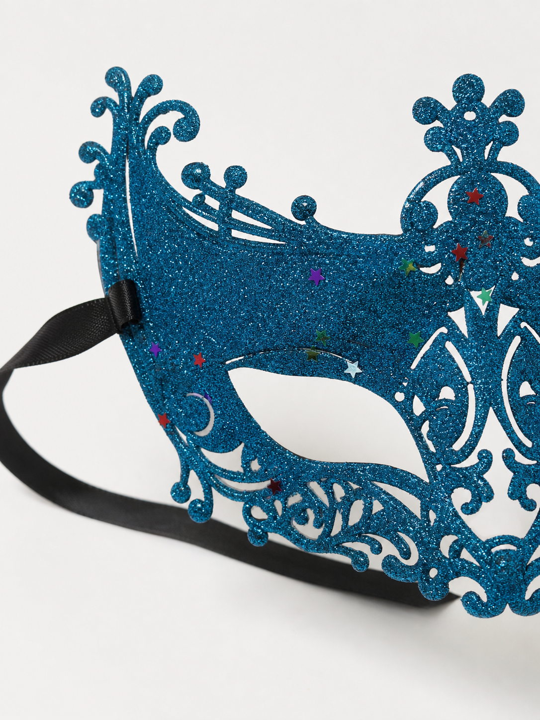 Masquerade Eye Mask with Glitter and Stars