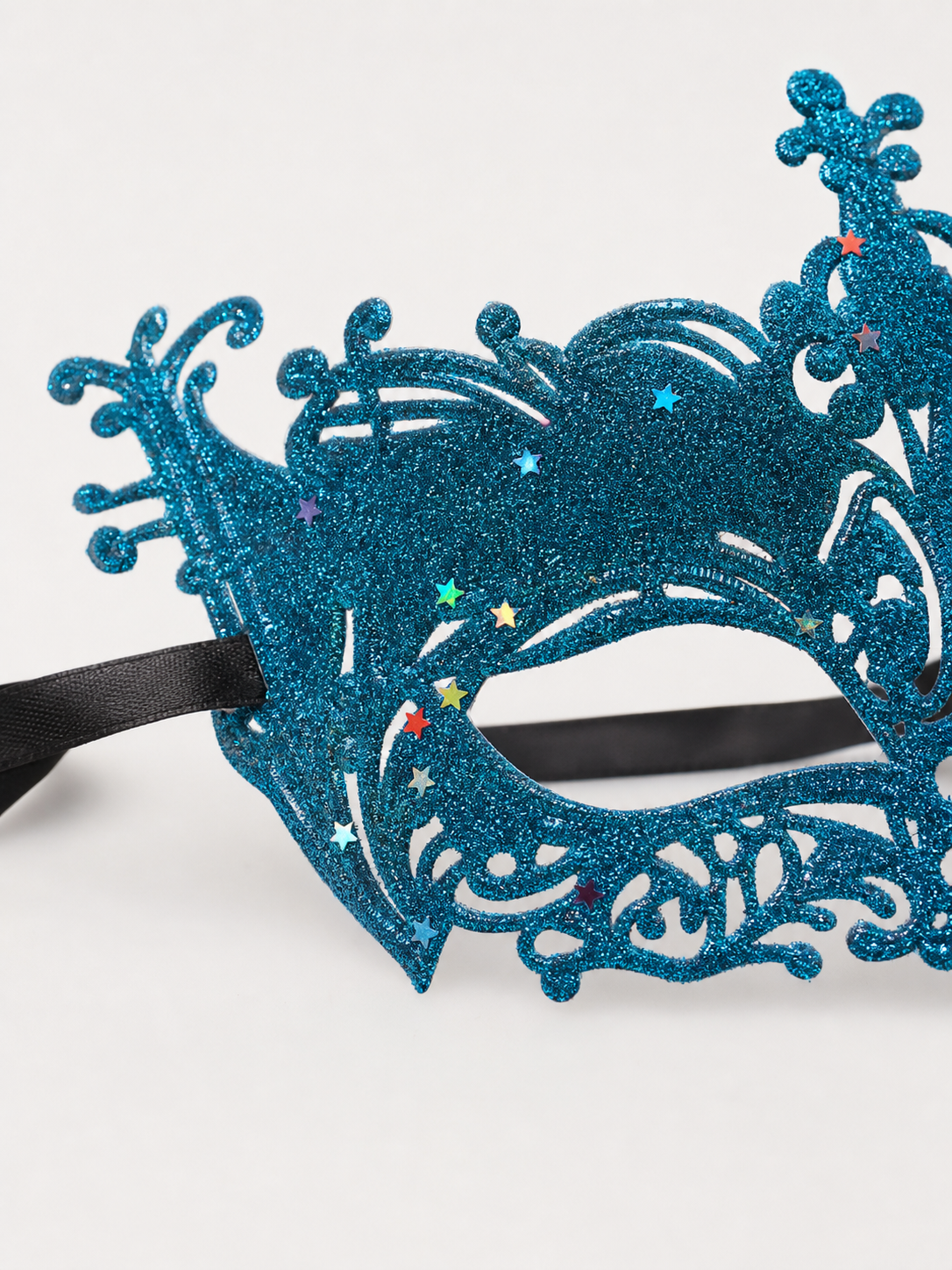 Masquerade Eye Mask with Glitter and Stars