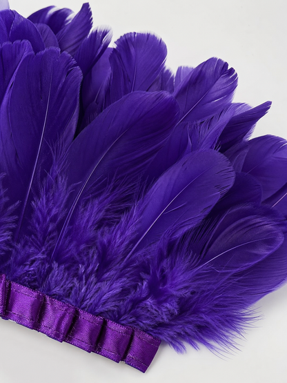 Carnival Headdress with Feathers and Mask