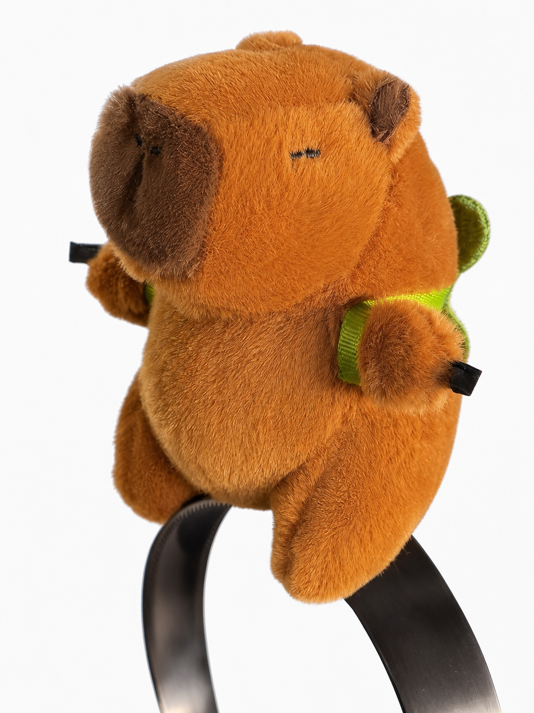 Carnival headband with a capybara in a turtle style