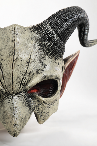 Demonic Half Mask for Halloween, Cosplay, and Photo Shoots