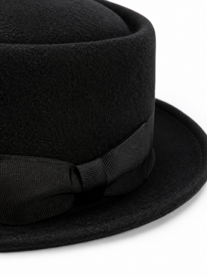 Carnival Fedora Hat with Ribbon and Bow
