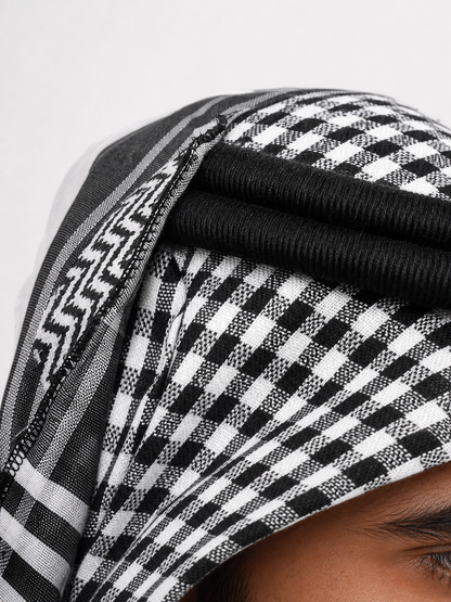 Carnival Headwear in Plaid and Arabic Style
