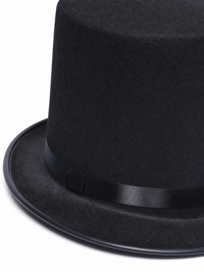 Costume fedora hat with a wide brim