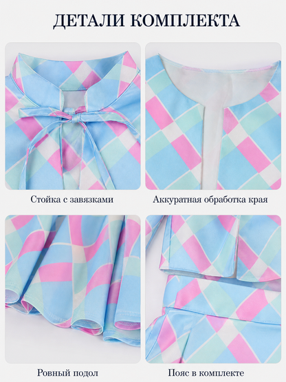 Barbie Cosplay Costume: Dress, Hat, and Belt