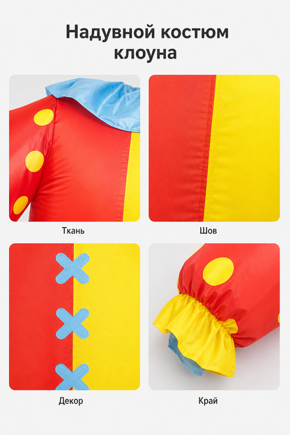 Inflatable Clown Costume for Parties and Halloween