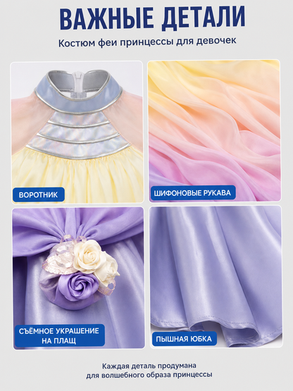 Star Wars Padmé Amidala Cosplay Costume, Long Dress detail view
