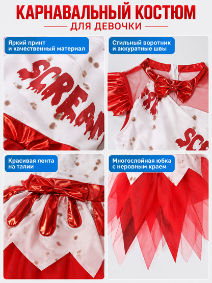 Vampire Costume with Dress and Crown