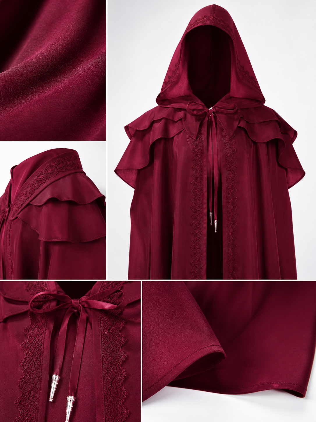 Medieval Hooded Cape for Cosplay