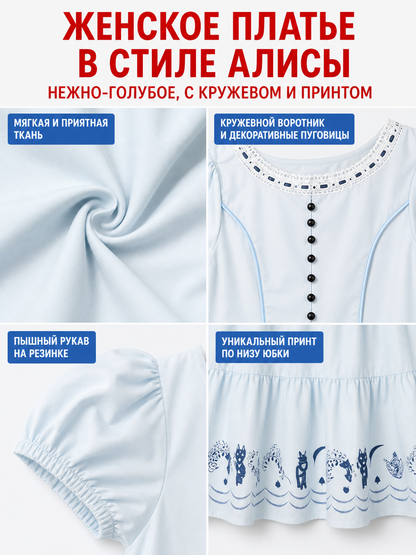 Alice in Wonderland Lace Cosplay Dress