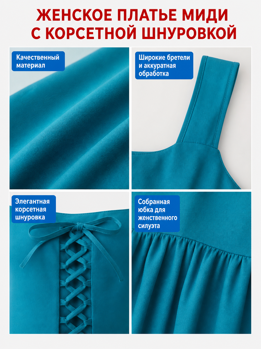 Medieval Strappy Lace-Up Dress
