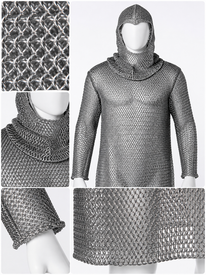 Hooded Long-Sleeve Dress, Above the Knee detail view