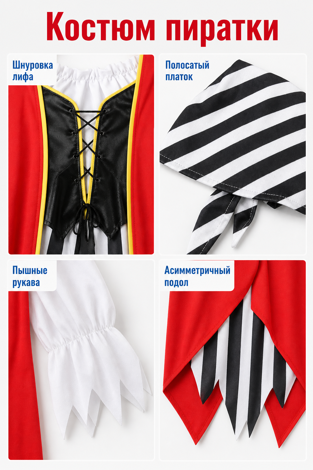 Pirate Costume for Halloween and Cosplay