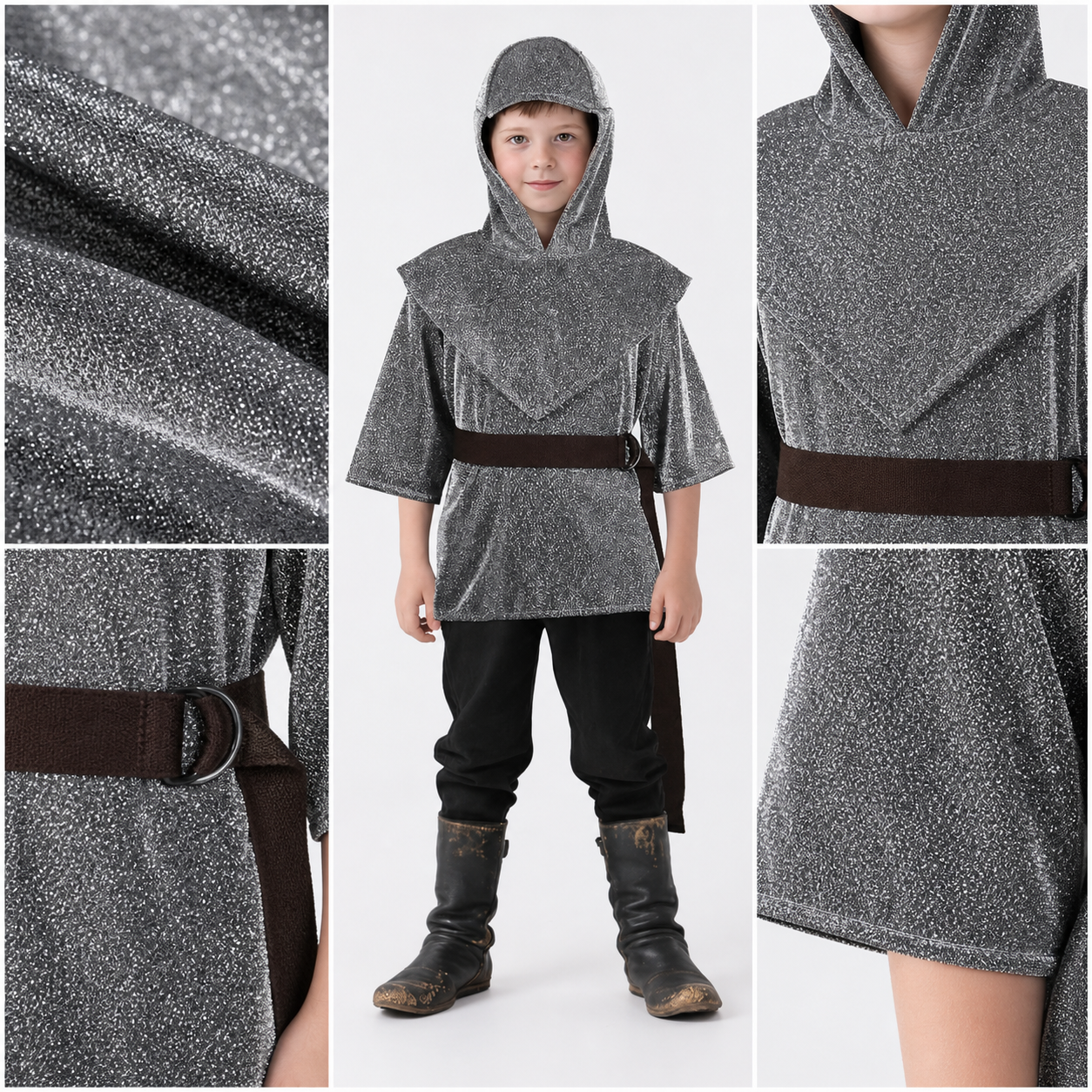 Medieval Knight Costume with Hood