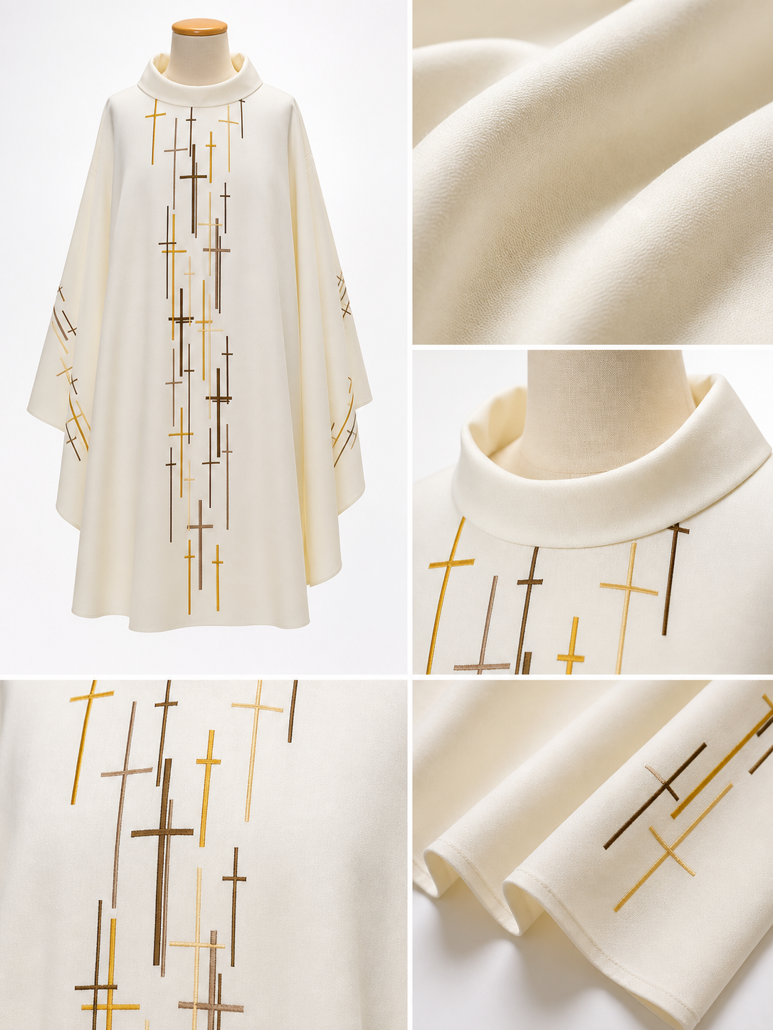 Religious Ceremonial Robe with Cross Pattern