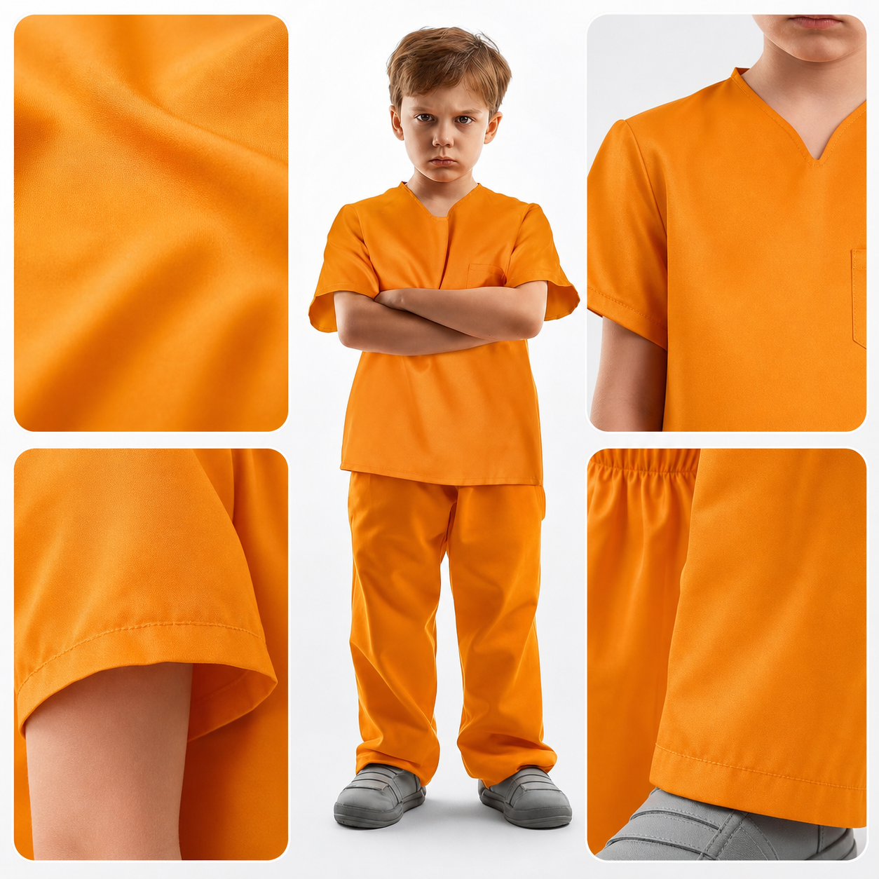 Prison-Style Costume Set