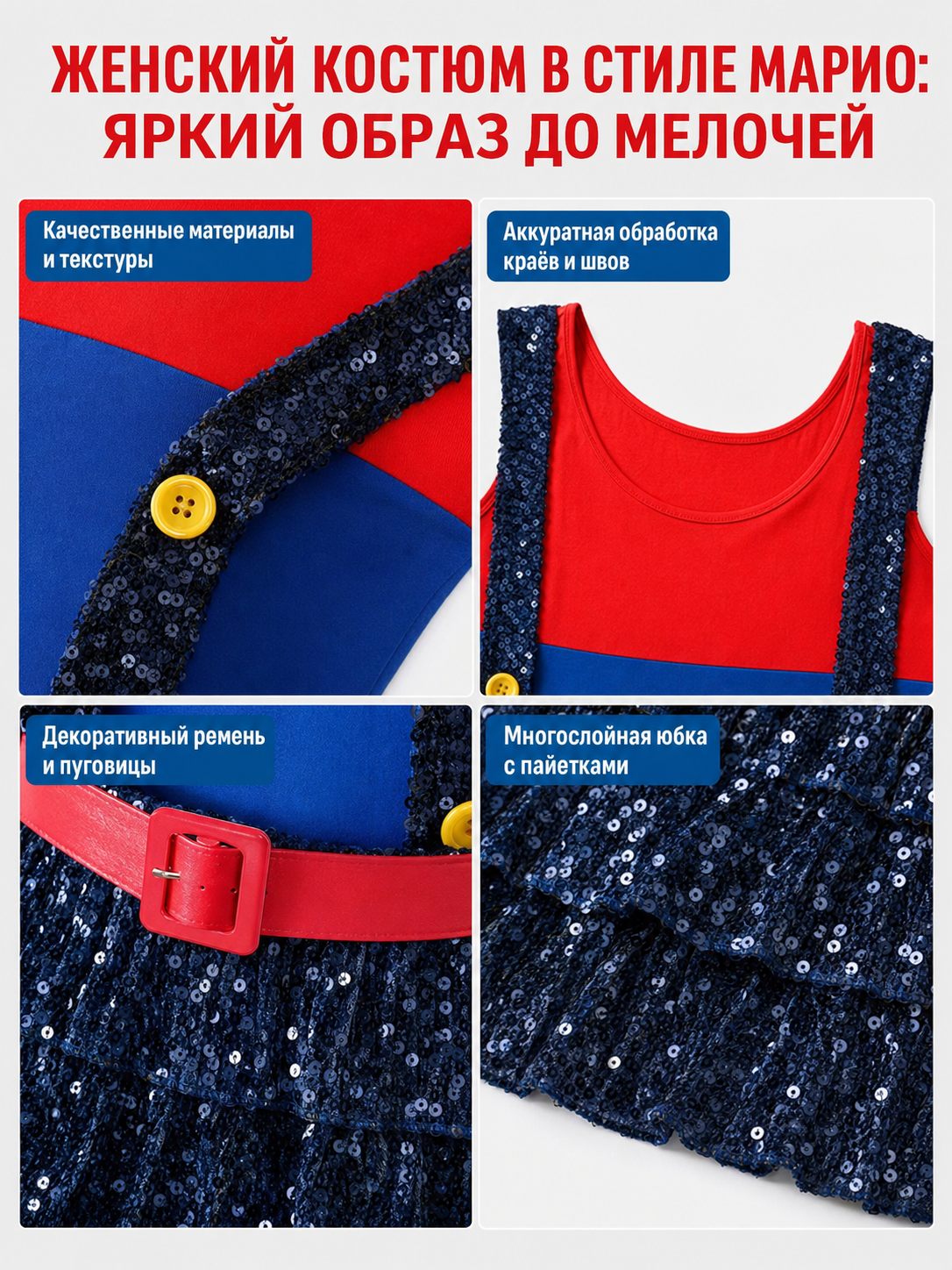 Retro-Style Carnival Costume for Cosplay