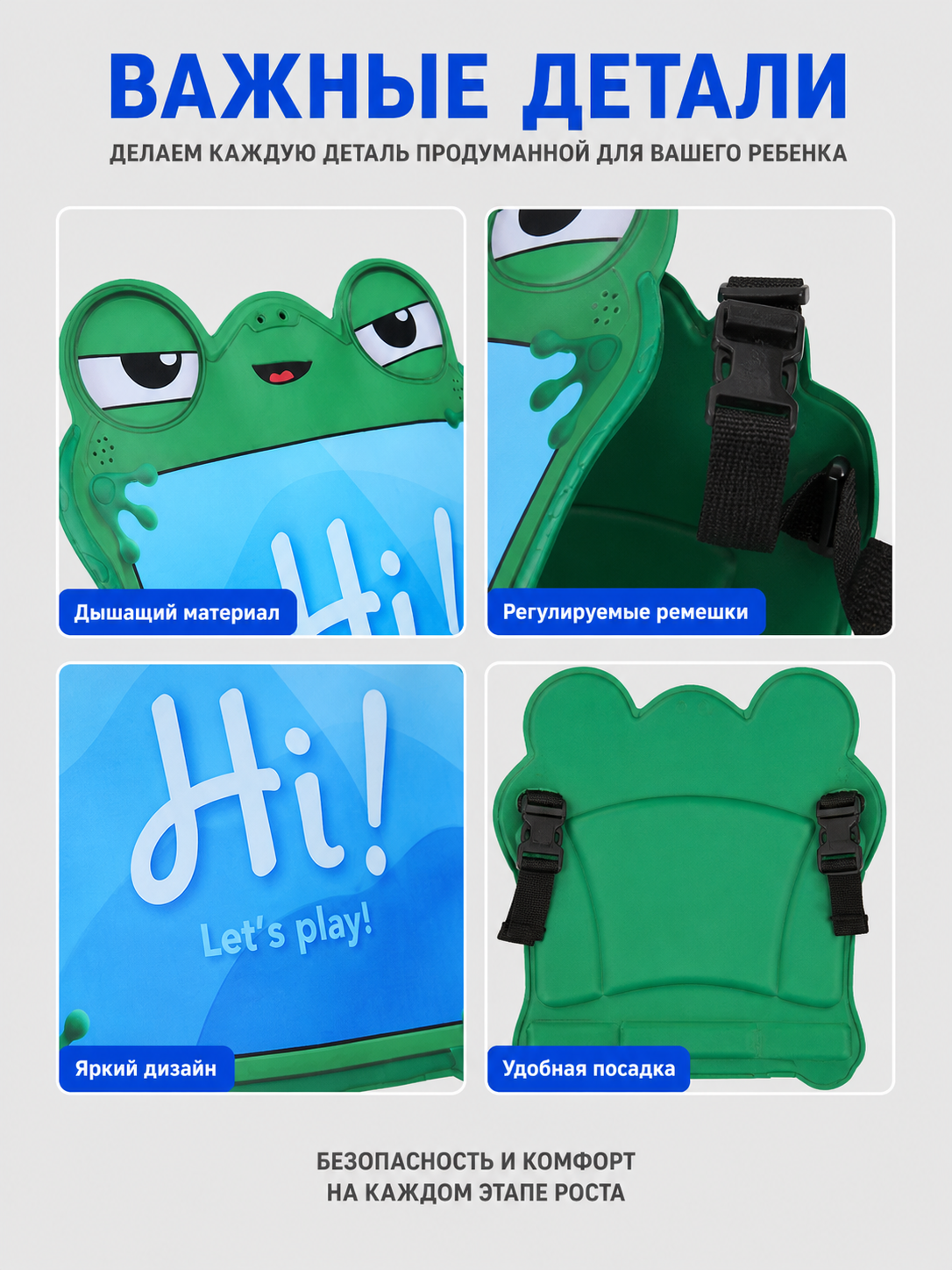 Green and Blue Frog Costume for Cosplay detail view