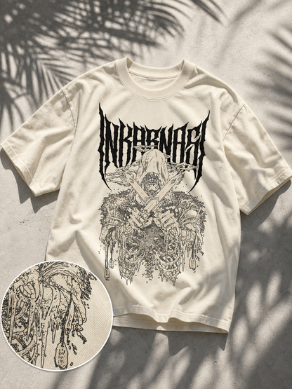 Oversized Skull T-Shirt, Cotton, Unisex