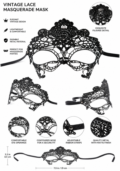 White feather masquerade headpiece product view 17