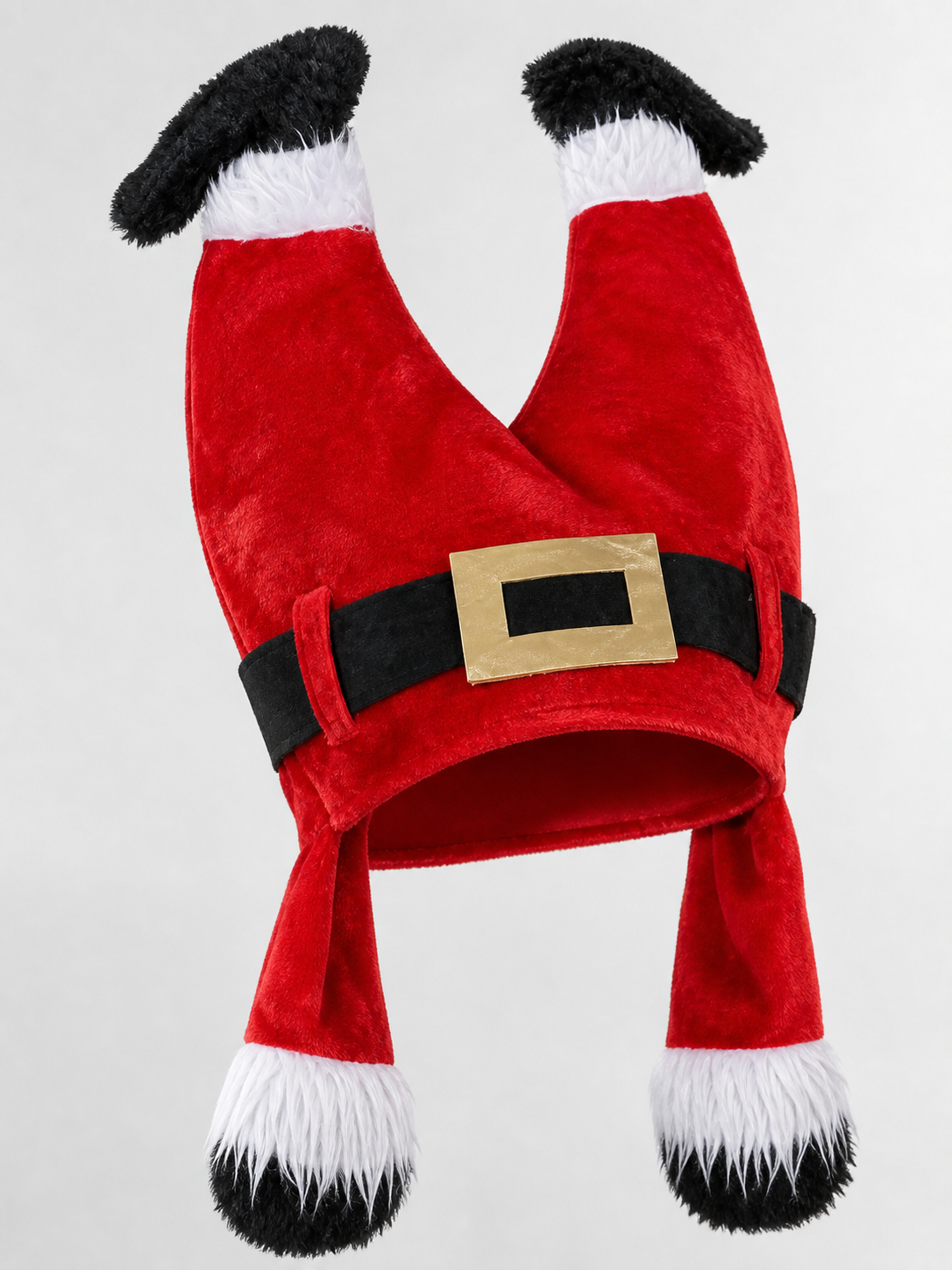 Christmas carnival hat with fluffy trim