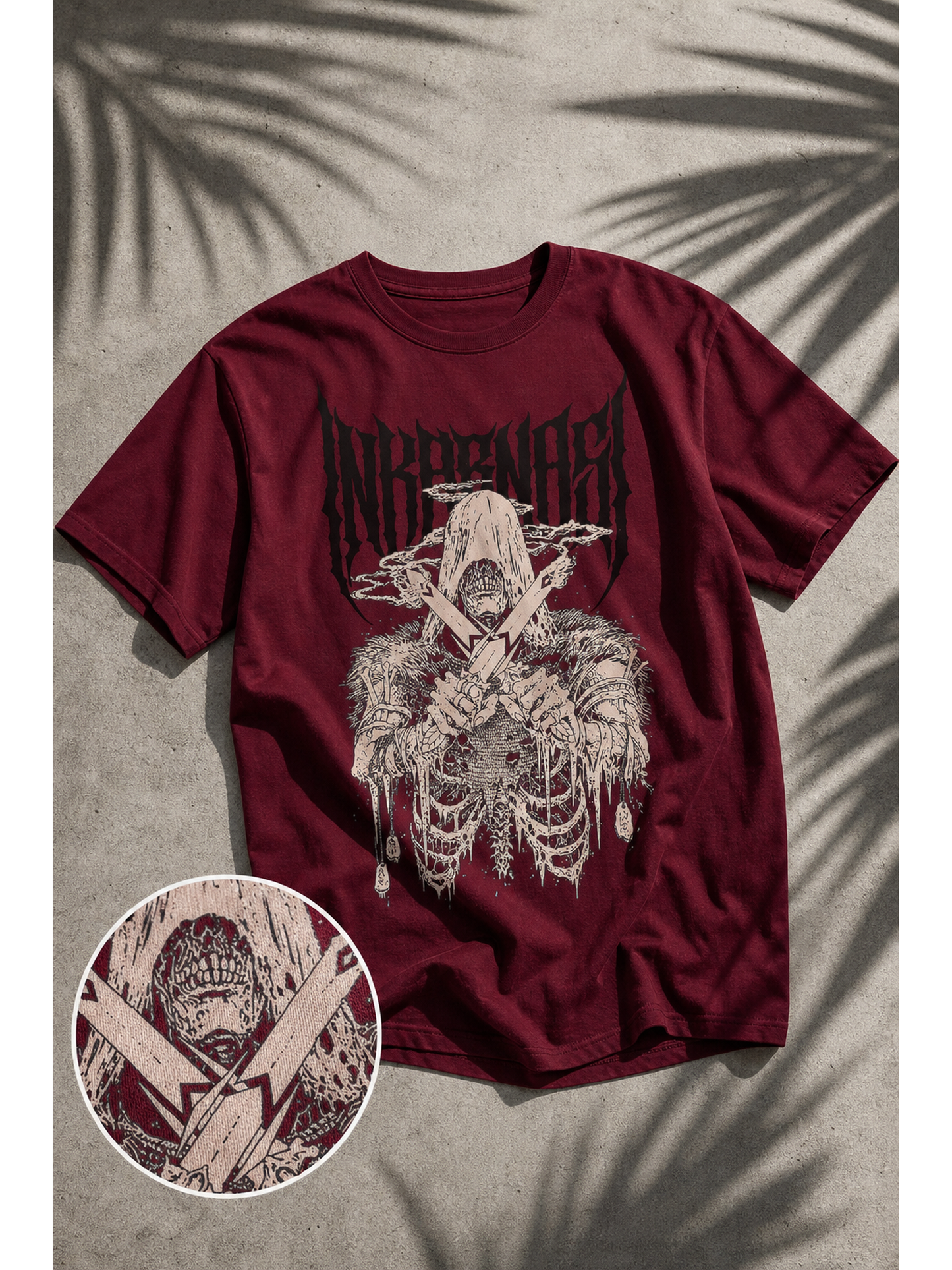Oversized Skull T-Shirt, Hip-Hop Style