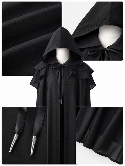Medieval Hooded Cape for Cosplay