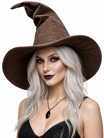 Carnival Witch Hat with Wide Brim
