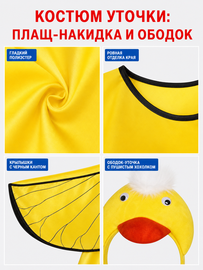 Duck costume with wings and headband