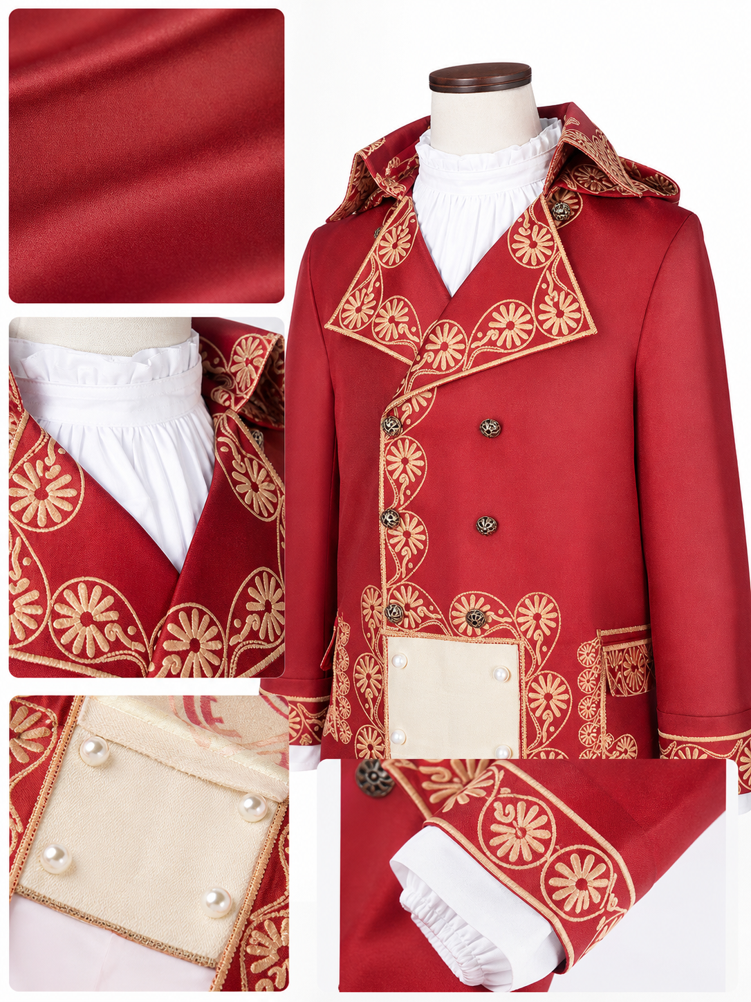 Napoleon Cosplay Costume, Formal, Retro