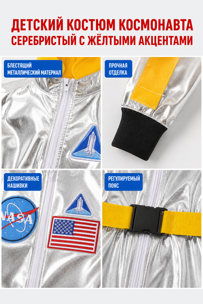 NASA Emblem Space Jumpsuit for Cosplay