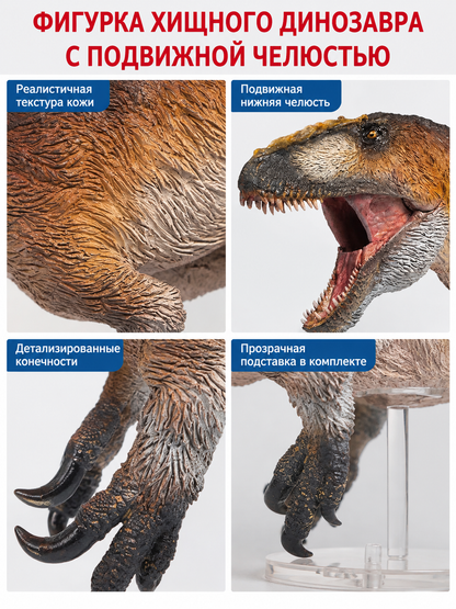 Predatory Dinosaur Figurine with Movable Jaw detail view
