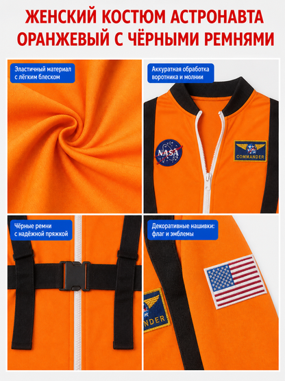 Astronaut Romper with Straps and Patches
