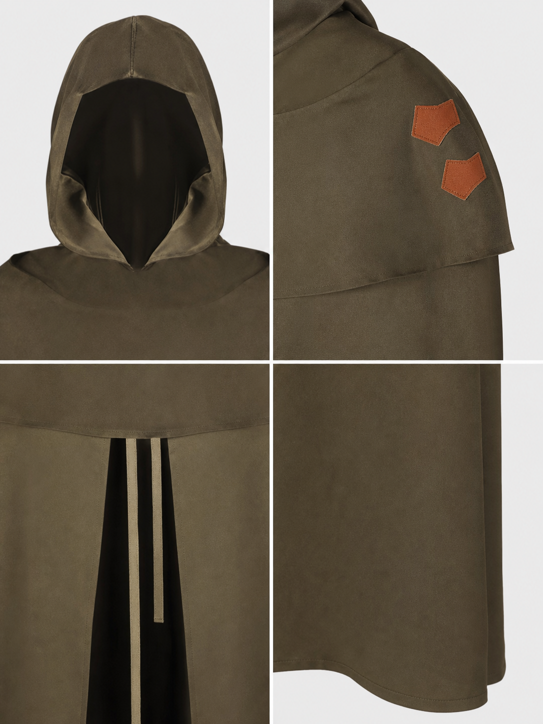 Medieval Hooded Elf Cloak for Cosplay